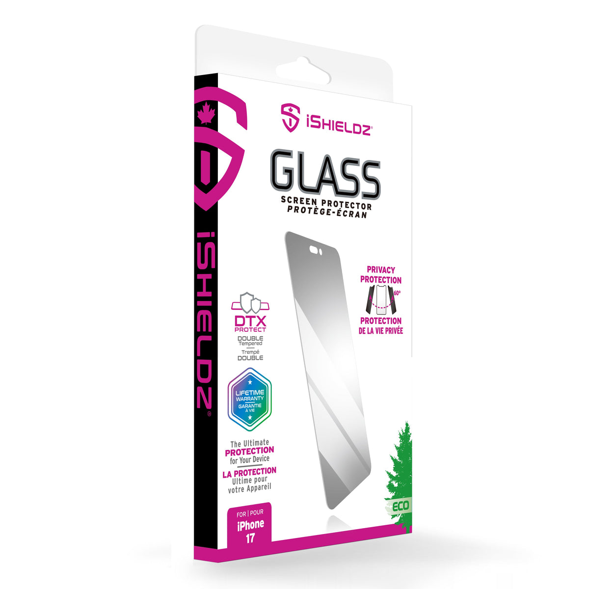 Privacy DTX Glass Screen Protector for Apple iPhone